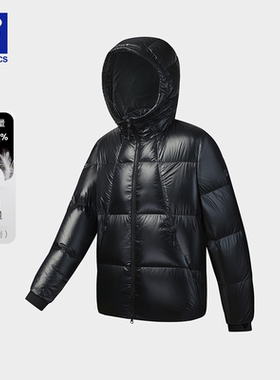 FILA 斐乐男士中长款羽绒服2025运动保暖连帽外套A11M541905