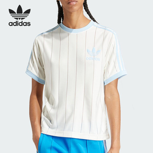 Adidas/阿迪达斯三叶草女士复古透气休闲运动短袖IR7469 IX5505