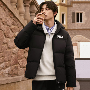 FILA 休闲运动保暖舒适立领羽绒服F51M449904F 斐乐斐护科技情侣款