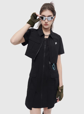 斐乐/FILA FUSION潮牌连衣裙两件套工装风夏新款机服T11W421308F