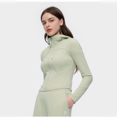 斐乐赵露思同款FILAFUSION潮牌连帽外套新款修身上衣T11W525502F