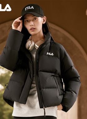 FILA 斐乐2024新款休闲短款保暖马卡龙女士羽绒服F51W449904F-IV