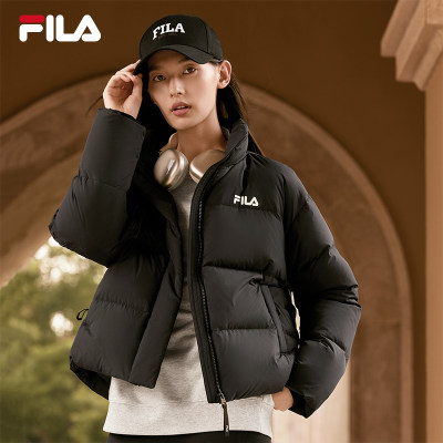 FILA斐乐2024新款休闲短款保暖马卡龙女士羽绒服F51W449904F-IV