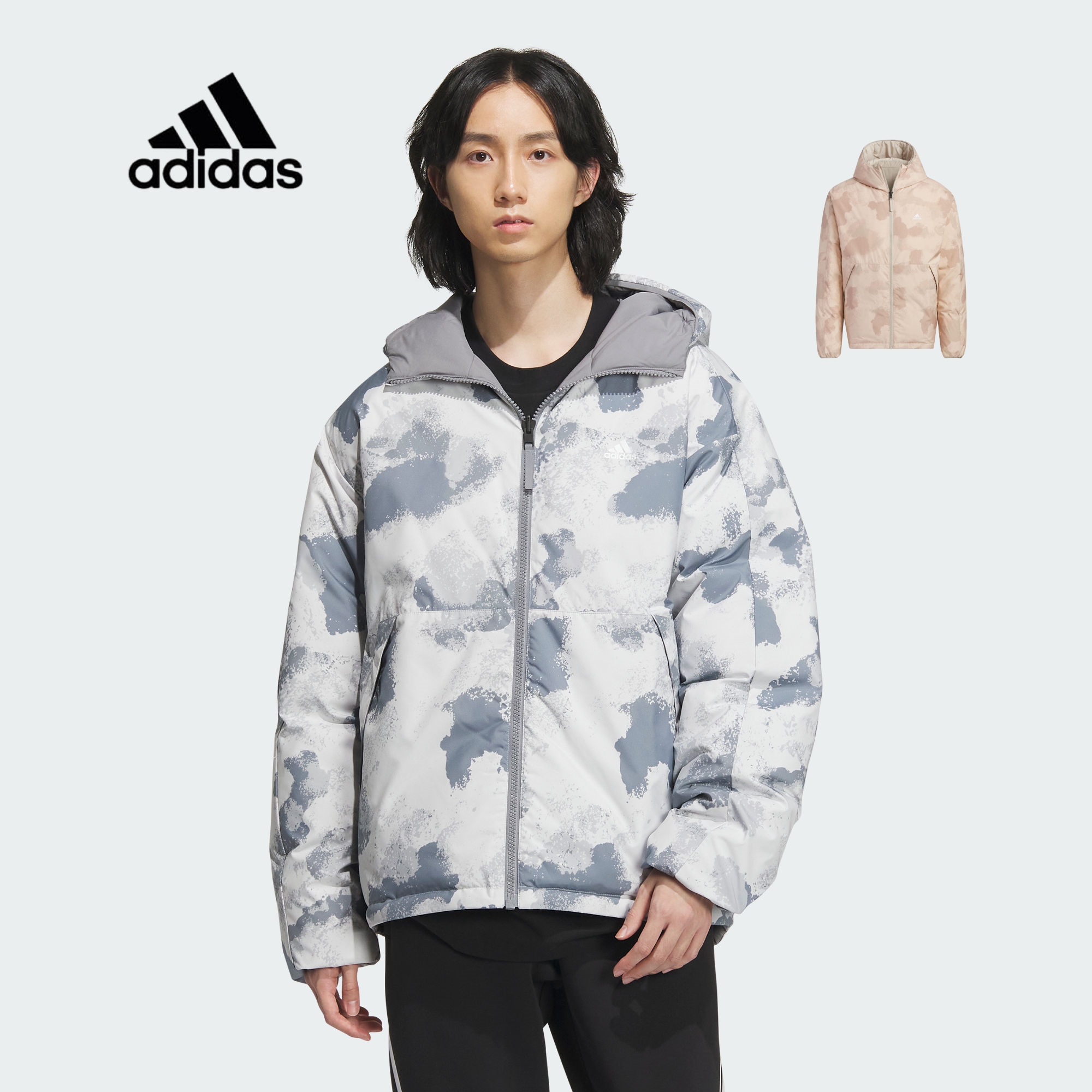 Adidas男女2023秋季保暖外套
