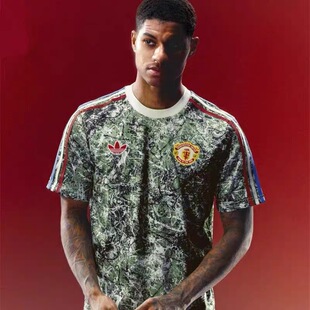 阿迪达斯adidas曼联XSTONEROSES球衣石玫瑰联名款短袖足球IM8270