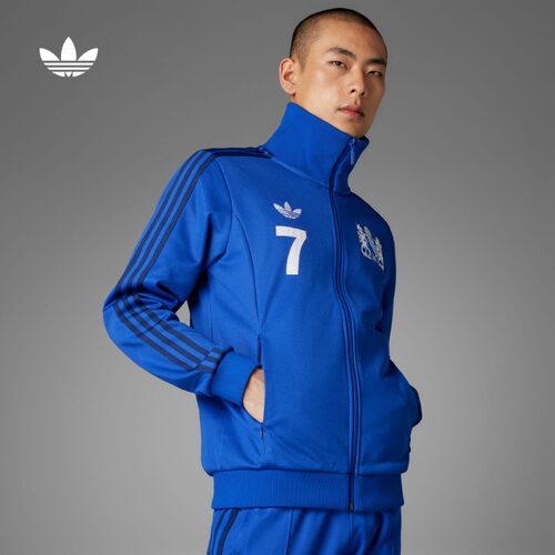 Adidas阿迪达斯曼联×乔治·贝斯特复古足球文化运动外套IV7537