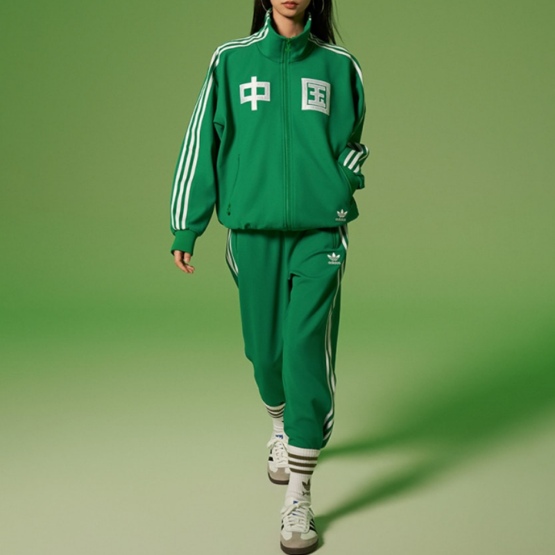 Adidas情侣款田径运动休闲长裤