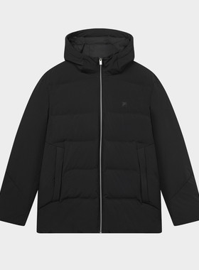 FILA 斐乐 男装羽绒服商务舒适保暖连帽羽绒服外套F11M342908F