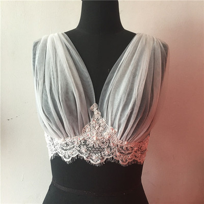抹胸婚纱配饰v领马甲式披肩