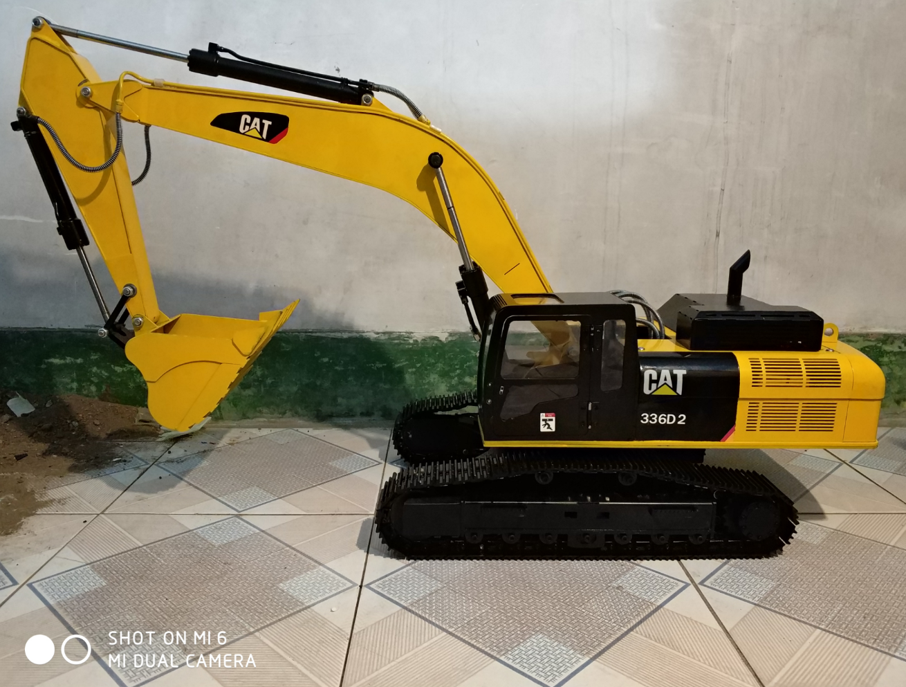 zy模型 1:12液压遥控挖掘机 金属挖掘机 挖土机 全钢卡特336d