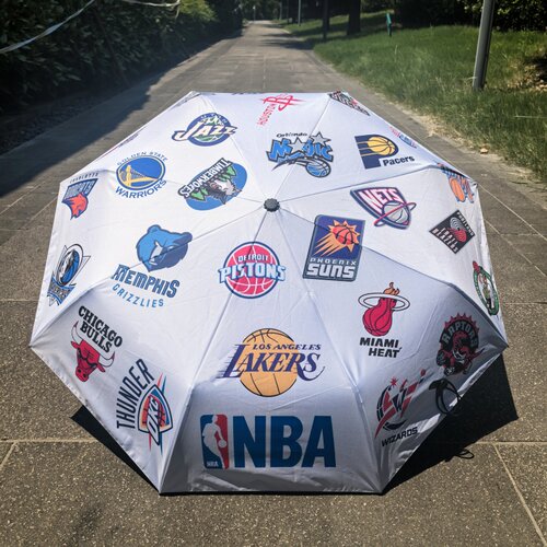 nba三折自动防晒伞球迷专属伞