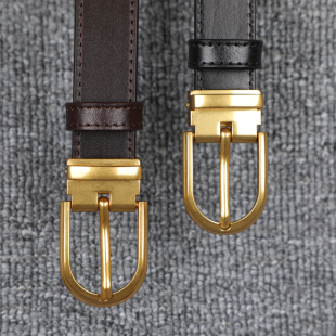 腰带 百搭休闲裤 日单女士简约头层牛皮腰带 通勤上班商务真皮皮带