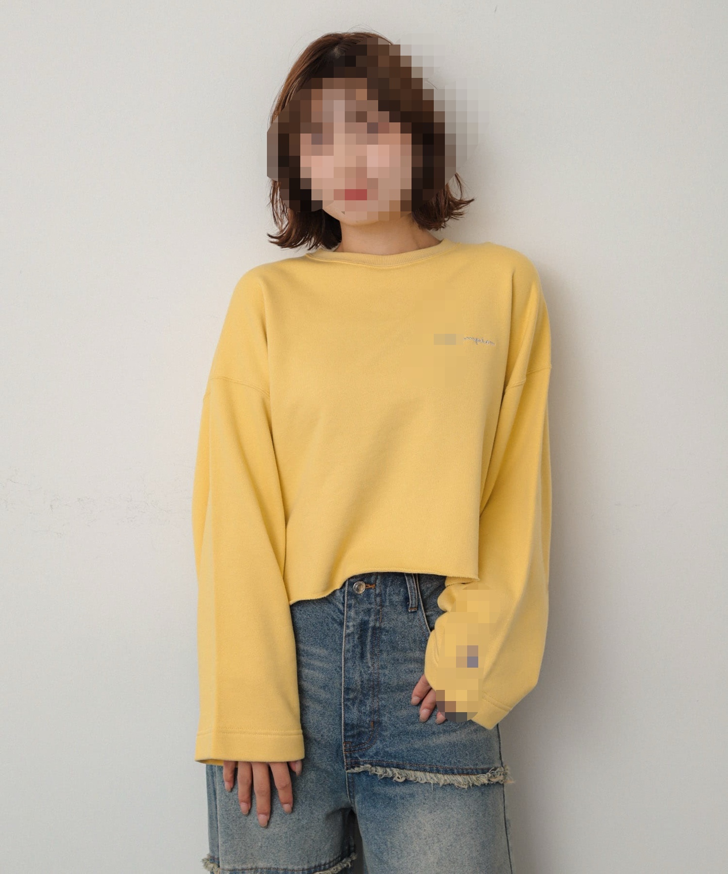 日系2025秋款圆领长袖卫衣女休闲复古上衣大码宽松高腰短款字母