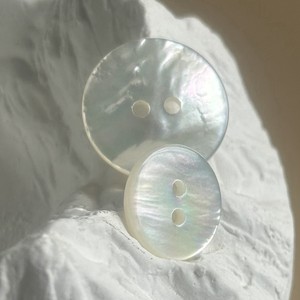 澳大利亚白蝶贝壳纽扣高级衬衣衬衫扣子针织开衫裤扣双白二眼平面