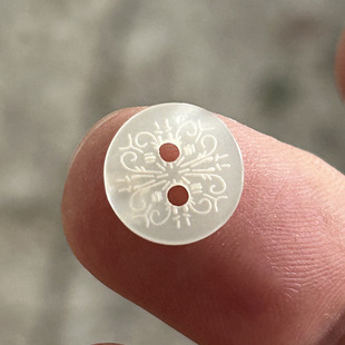 高档仿贝壳纽扣两眼仿古衬衫衬衣扣子男装女装T恤钮扣激光图案扣