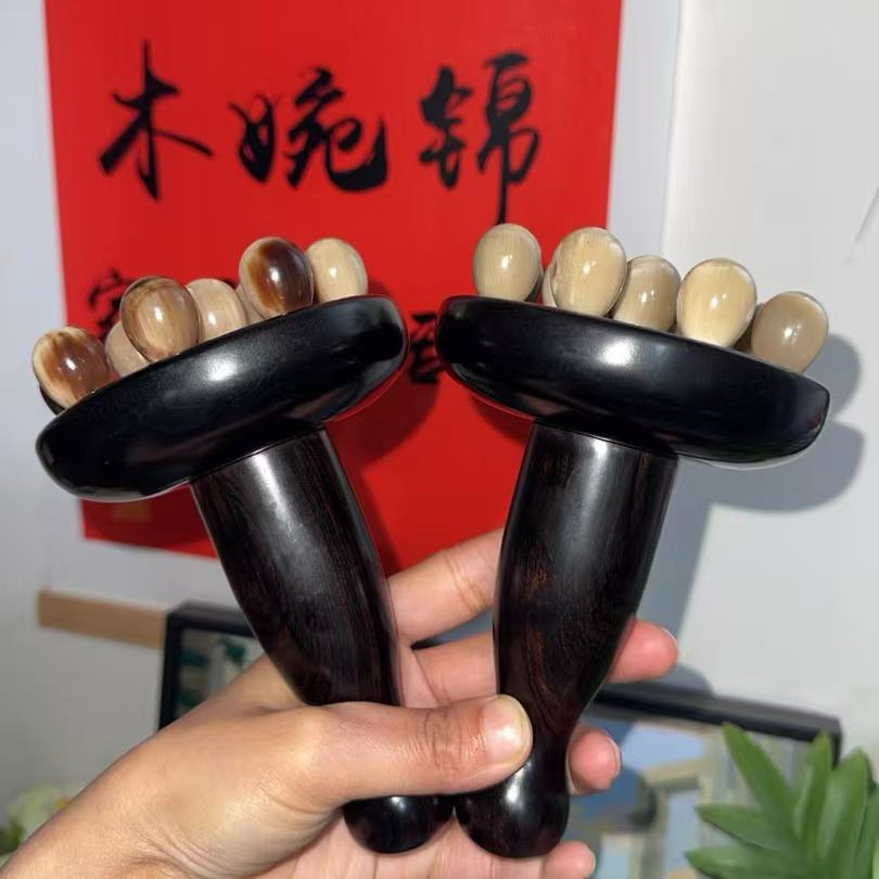 【宝莲灯之王】紫光檀葡萄钉刷肚子带脉按摩腿部疏通肝胆经络揉腹