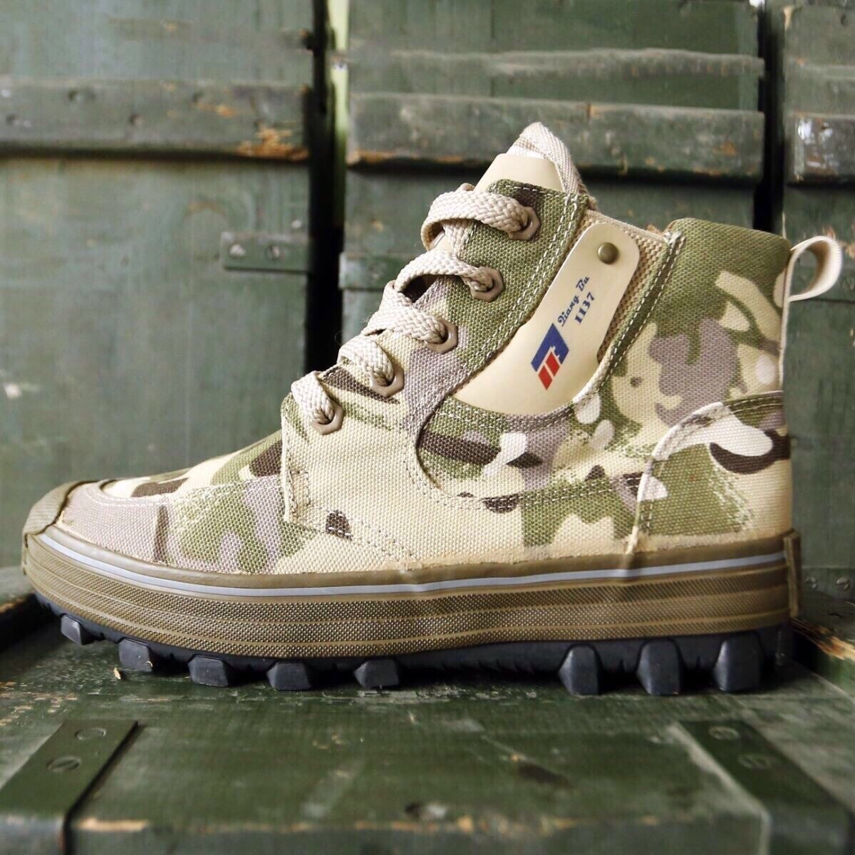 强步高帮1137正品迷彩解放鞋登山耐磨三防劳保鞋户外帆布工作鞋