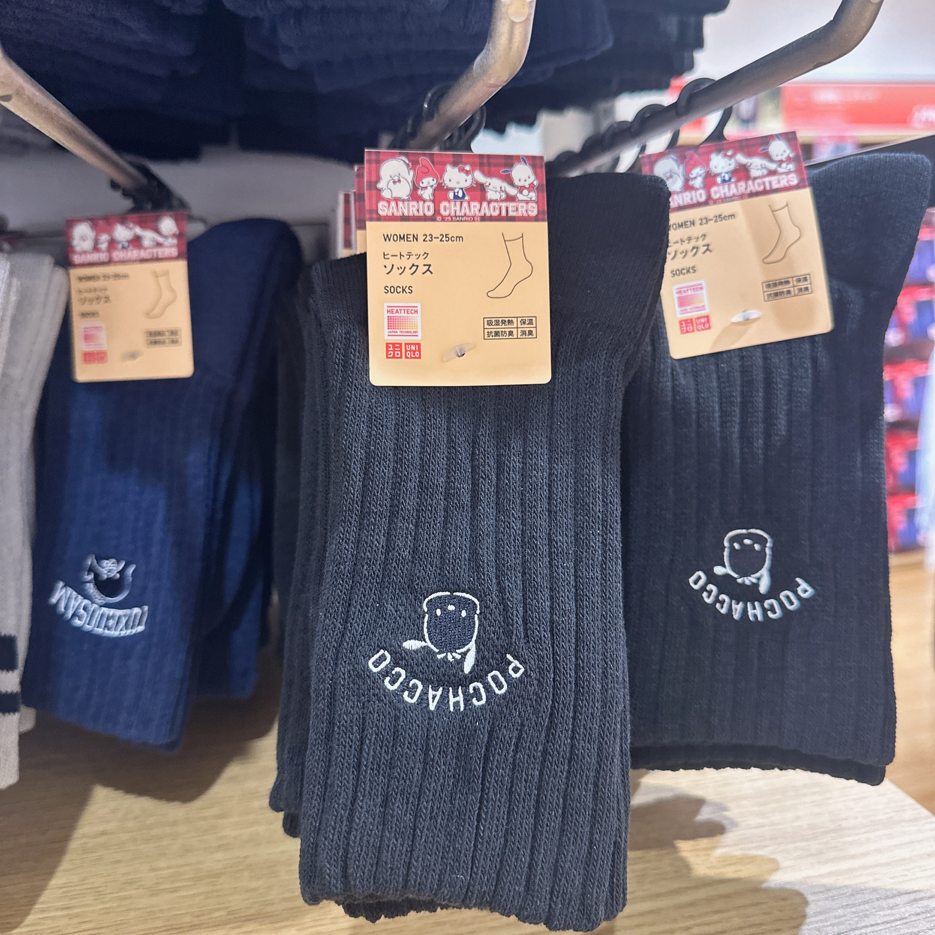 日本 优衣库 正品 女款 秋冬 HEATTECH 保暖袜 卡通图案 479218