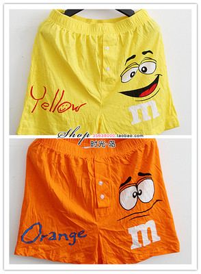 欧美平角宽松卡通风字母阿罗裤