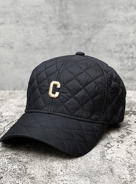 21秋冬新款压格C字母棒球帽男女通用时尚潮流韩版帽子户外鸭舌帽