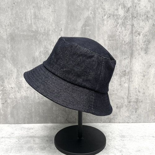 通勤百搭深蓝色水洗牛仔盆帽夏季