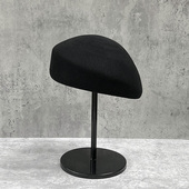 时尚 秋冬定型贝雷帽女气质英伦复古羊毛帽显脸小 名媛风小礼帽韩版