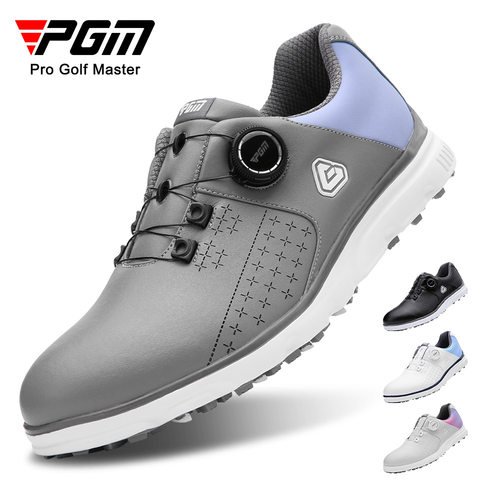 PGM高尔夫球鞋防侧滑鞋钉防水旋钮鞋带golf shoes男士运动球鞋