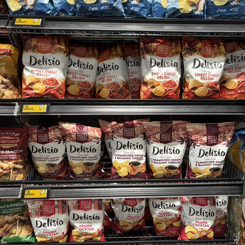 新西兰直邮代购Delisio chips薯片大虾盐醋甜辣鸡肉 5件包邮