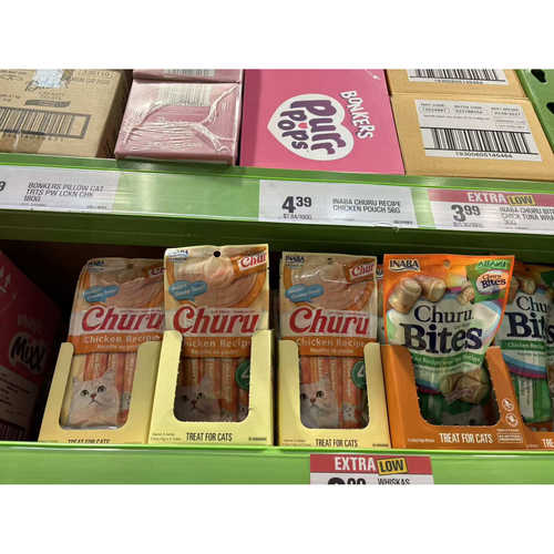 新西兰直邮Churu伊纳宝零食猫条成幼猫补充营养 4条装