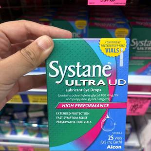滋润人工眼泪滴眼液25支 款 新西兰代购 思然Systane眼药水加强保湿