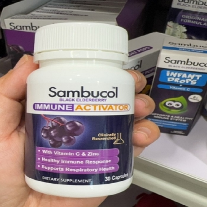 新西兰直邮Sambucol天然有机接骨木免疫激活胶囊 30粒