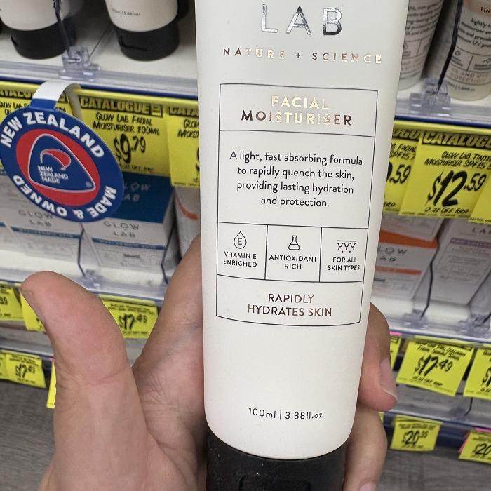 新西兰直邮GLOW LAB紧致焕颜滋养保湿面霜100ml低敏不油腻