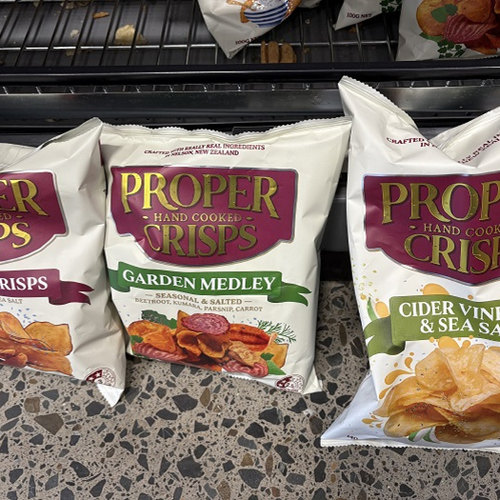 新西兰直邮代购proper薯片玉米片地瓜片休闲零食5袋包邮