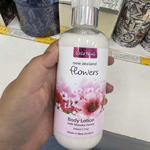 新西兰直邮Parrs Wild Ferns帕氏天然花卉身体乳230ml润肤乳保湿