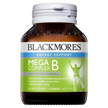 新西兰直邮Blackmores澳佳宝 Mega B Complex超级维生素B族 75粒