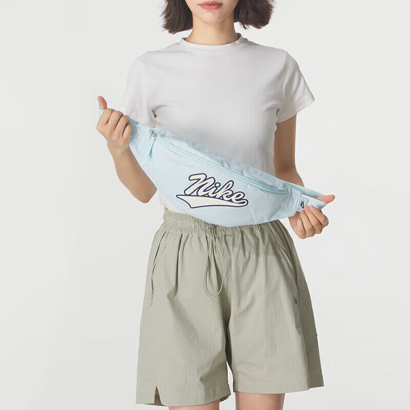NIKE耐克男女同款时尚百搭斜挎包运动包轻便休闲腰包单肩包HV6615