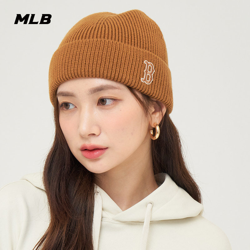 MLB情侣保暖针织毛线帽