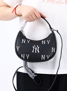 MLB单肩包男女26春季新NY印刻情侣运动休闲手提包斜挎包3ACRMM16N