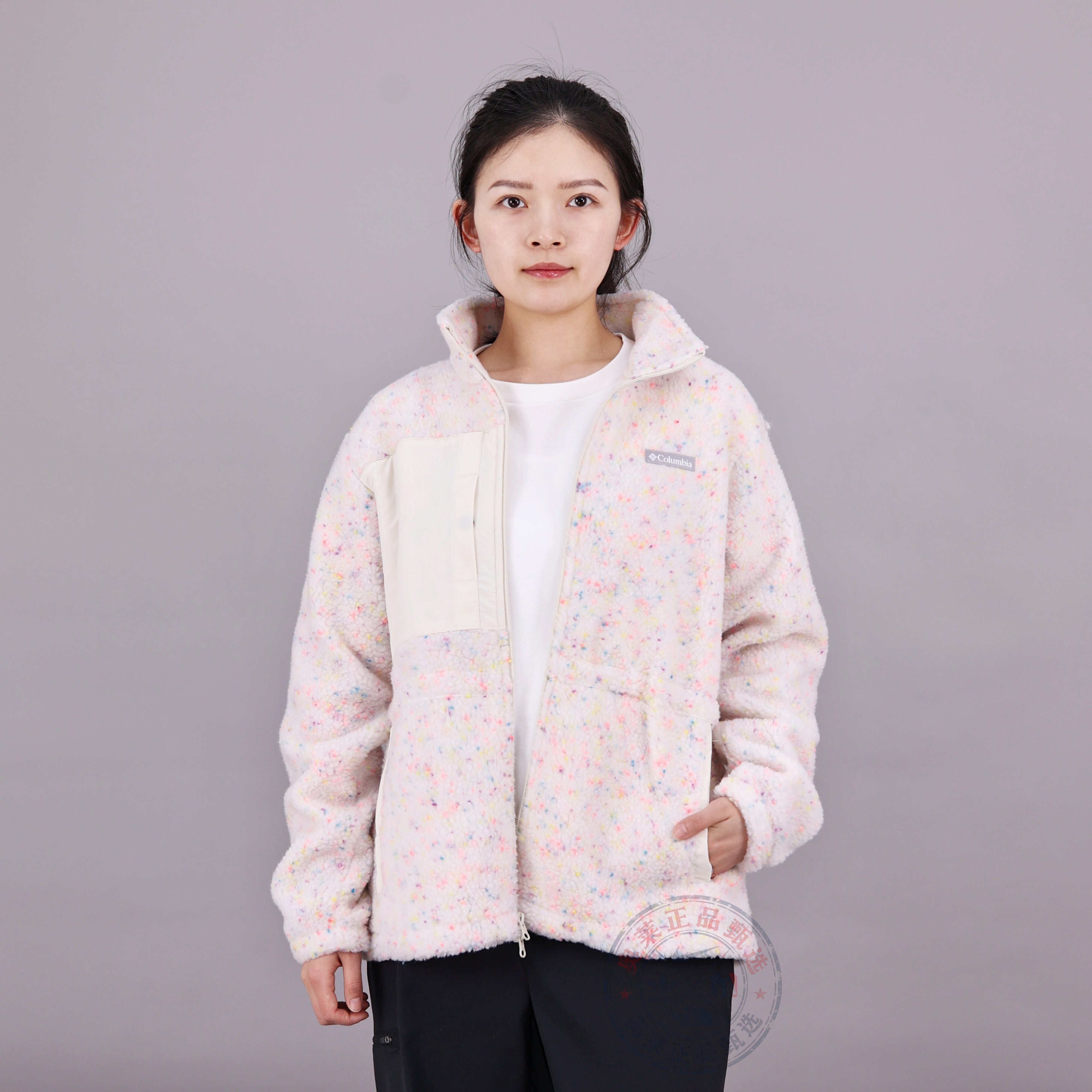 哥伦比亚女款加厚保暖抓绒衣