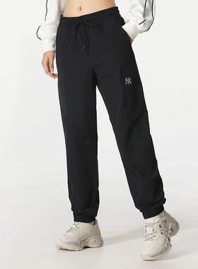 MLB长裤男女同款秋冬运动复古束脚裤运动纯色时尚休闲裤3APTB0154