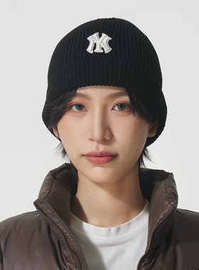 MLB针织帽男女童帽子刺绣时尚保暖绒线帽潮流运动休闲帽7ABNB2056