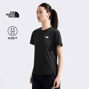 女子春夏款 Face北面短袖 运动户外速干T恤圆领上衣8DFJ North The