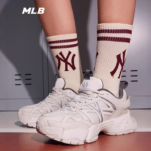MLB老爹鞋男女复古网面透气跑步