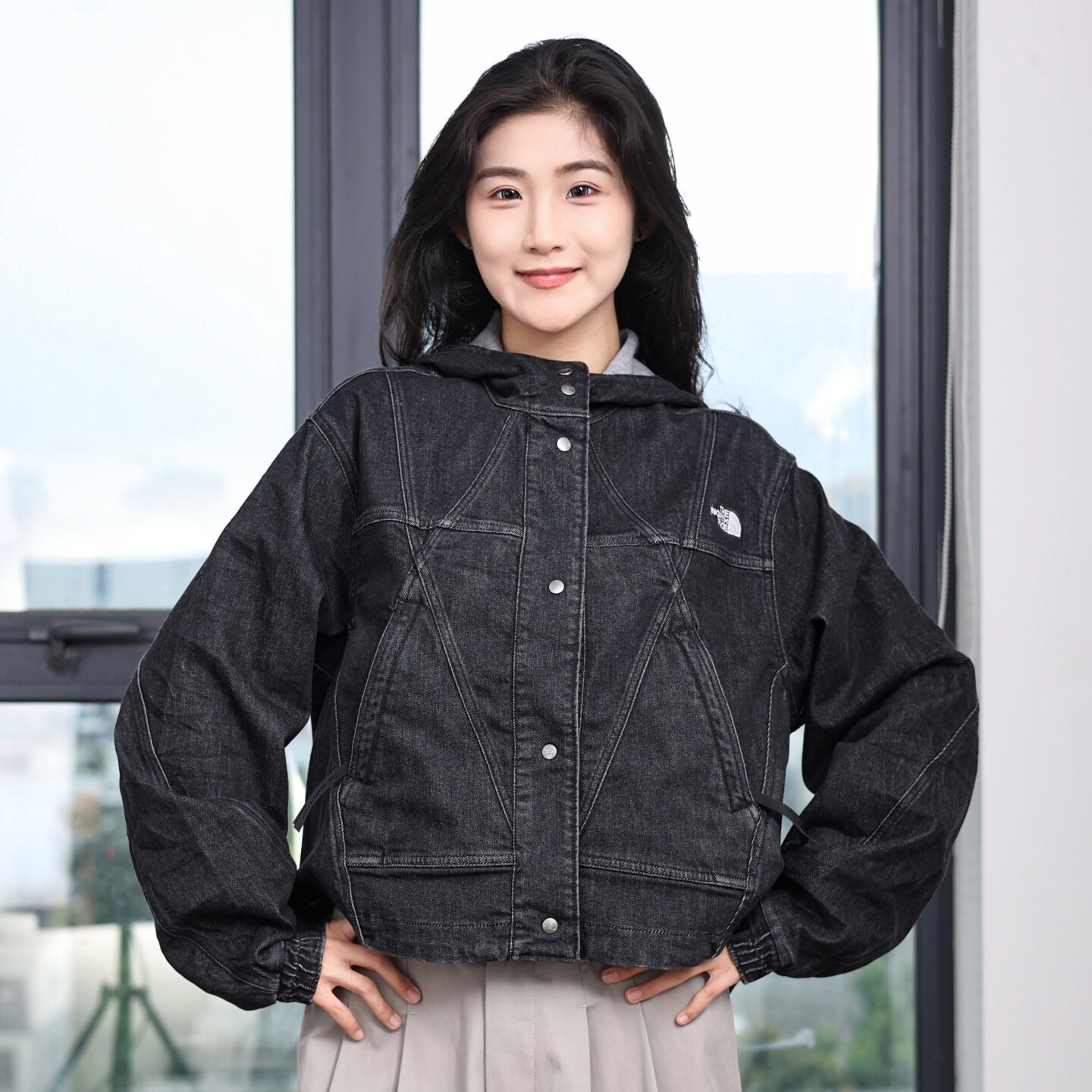 26秋冬新款TheNorthFace北面UE设计户外超A壳女牛仔夹克外套8HWA