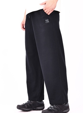 26春季新款MLB男女同款NY刺绣小标宽松百搭阔腿休闲长裤3APTB0261