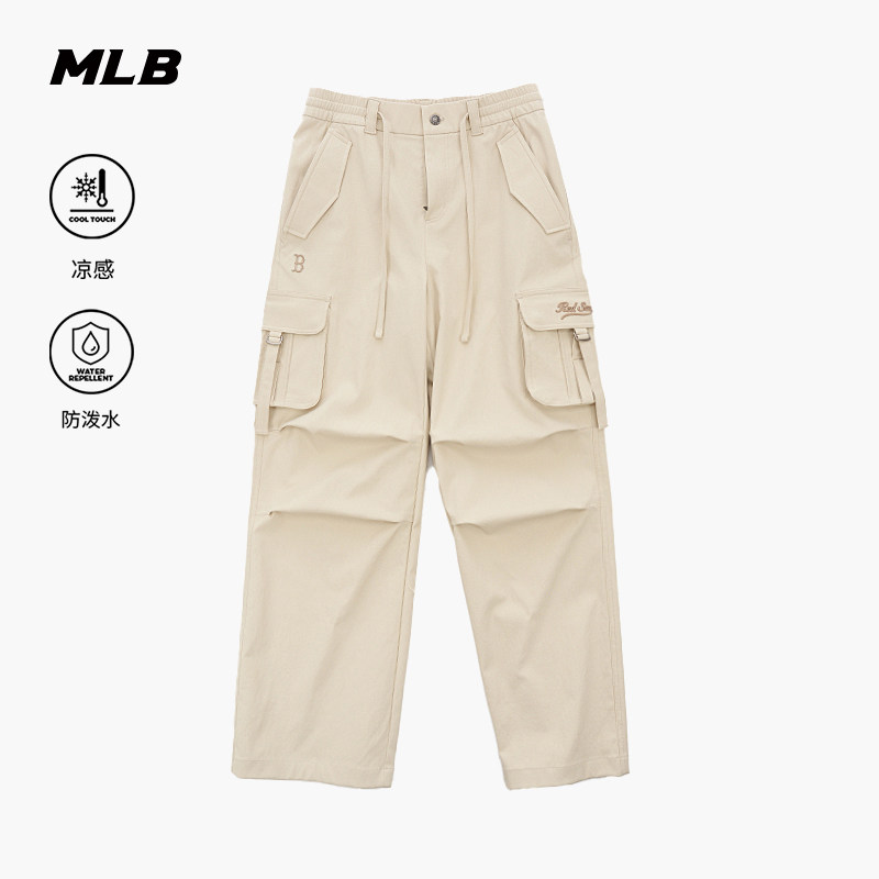 MLB长裤25夏季新款女士小标复古凉感防泼水工装裤运动裤3FWPV0154
