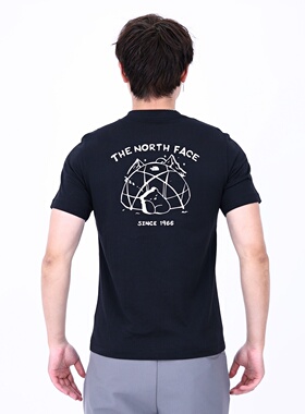 The North Face北面短袖男女春夏款运动户外棉质小熊舒适T恤8EYN