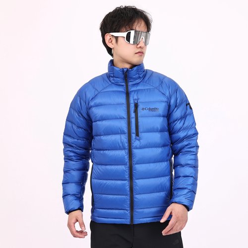 哥伦比亚男防水保暖可打包羽绒服