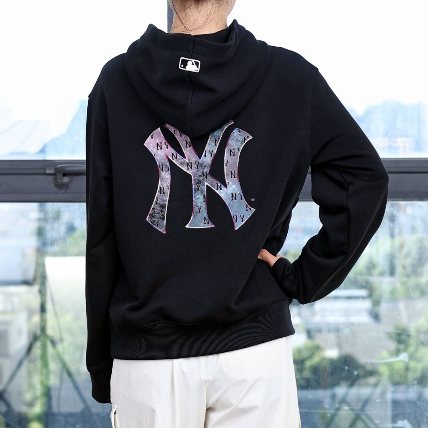 MLB情侣卫衣秋冬NY运动休闲卫衣