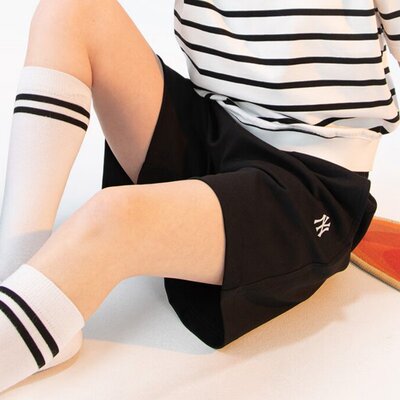 MLB男女同款透气运动裤休闲短裤